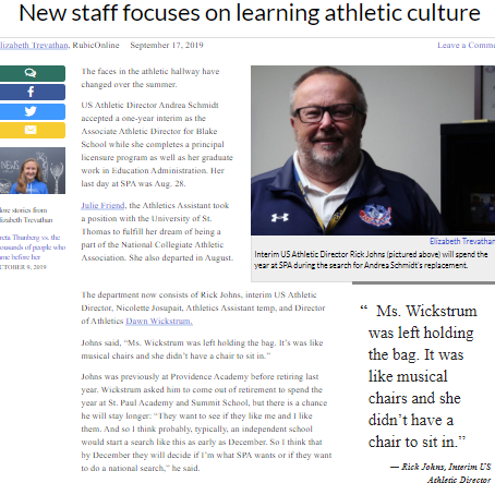 New staff focuses on learning athletic culture